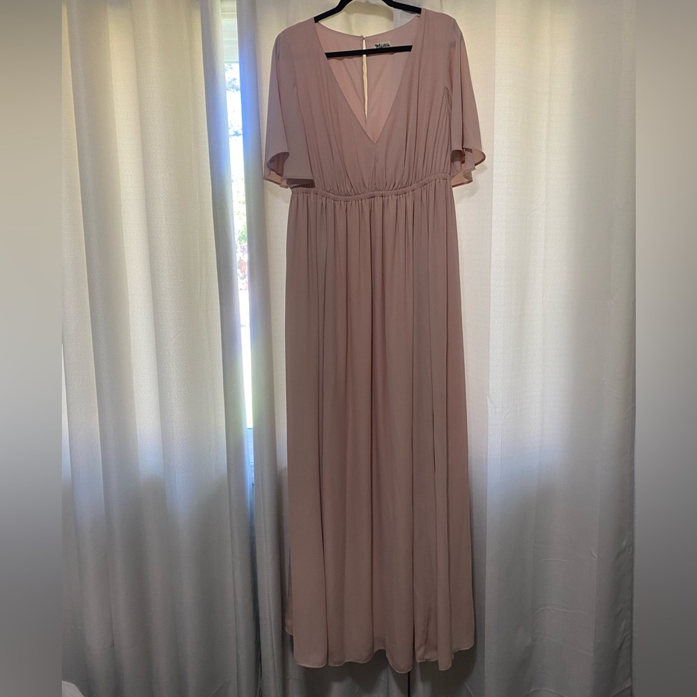 Wow me your mumu 2X dusty pink dress never worn